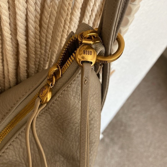 HOBO Taupe Leather Backpack - Picture 9 of 10